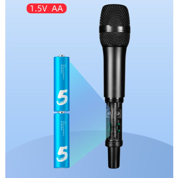 Trådlös mikrofon med mottagare - förstklassig ljudkvalitet