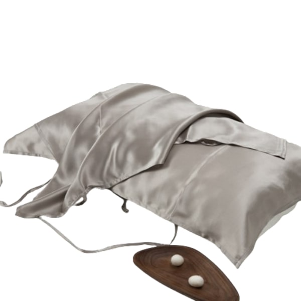 100% Mulberry silkkityynyliina Harmaa