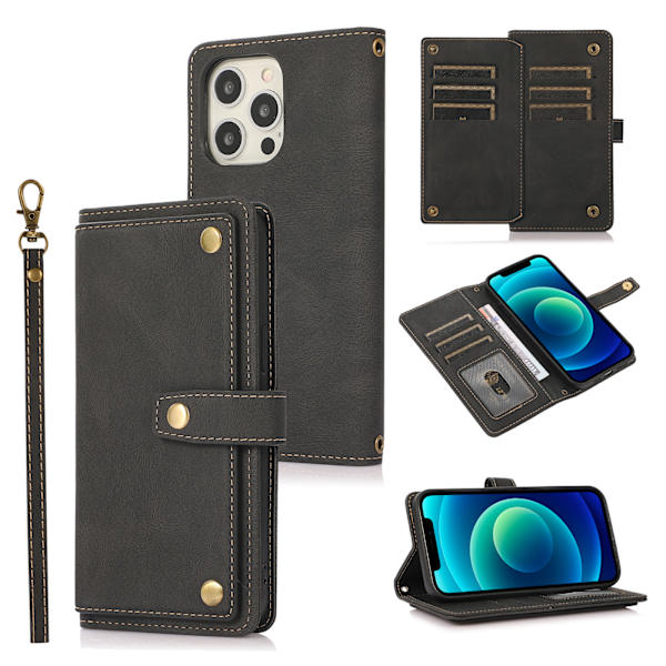 Plånboksfodral med Kortfack för iPhone 16-serien iPhone 16 Pro