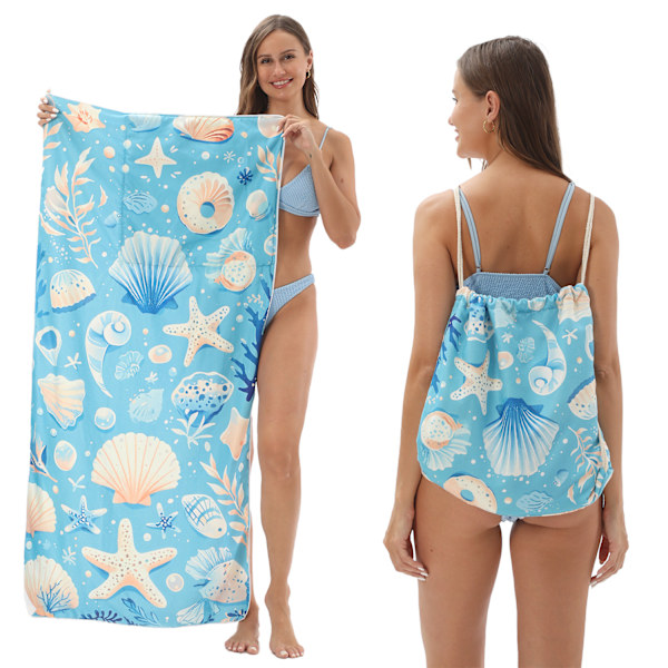Strandhandduk Ryggsäck Combo YTB-001-9 80x160cm Modell 8