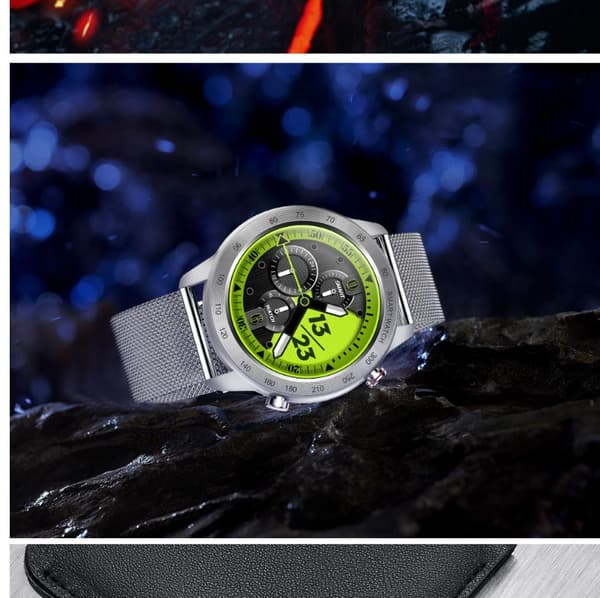 Steel Glue Smartwatch - Bluetooth-opkald Silver Silver