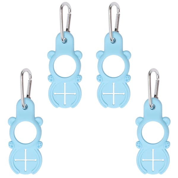 Vattenflaskklämma Utomhus Rese Ryggsäck Krok Set med 4 Blue Blue