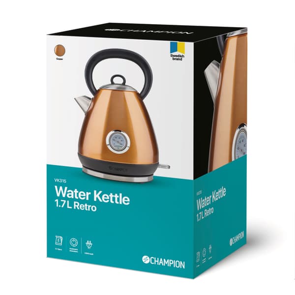 Vattenkokare Retro 1,7L VK315 Koppar
