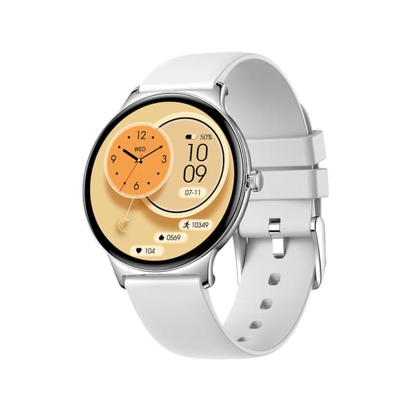Multifunktionelt smartwatch med Bluetooth-opkald og sundhedsovervågning Sølv