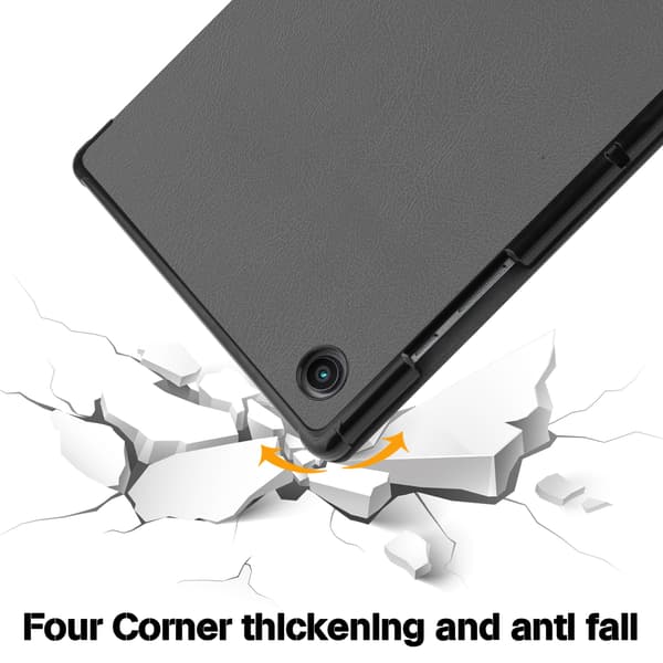 Tri-Fold Fodral för Samsung Galaxy Tab DarkGrey Model 3 DarkGrey