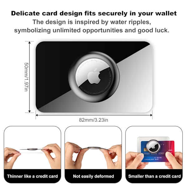 Skyddsfodral till Apple AirTag - Vit Svart