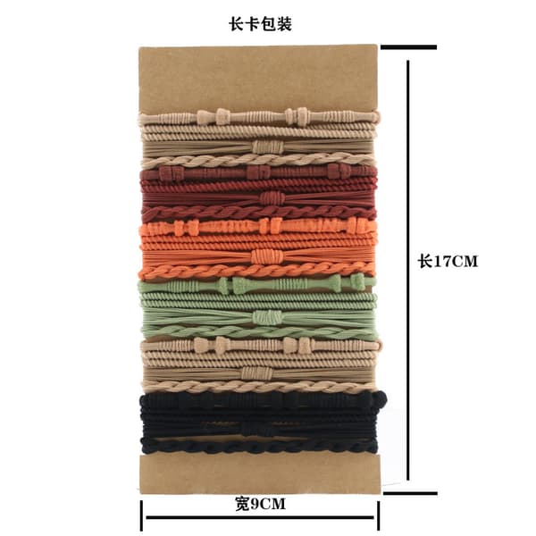 Boho Flätade Hårband Set (24 st)