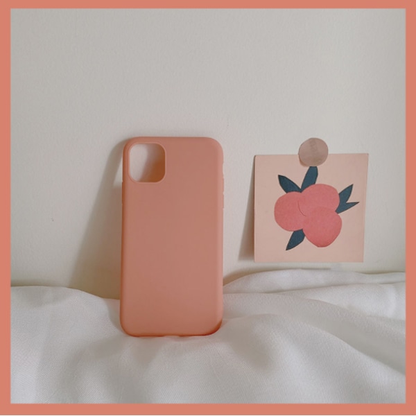 Stødsikkert flydende silikone etui til iPhone 11 Pro Orange