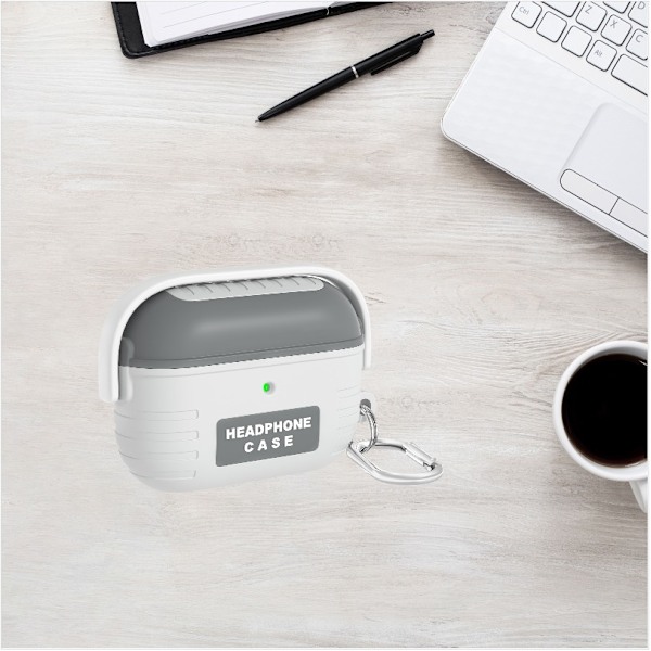 Silikone Etui til Airpods Pro 2 Lysegrå