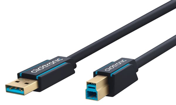 USB-A til USB-B 3.0 adapterkabel