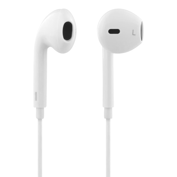 E100 Semi-in-ear headset, answer button, 3.5mm, mic, white