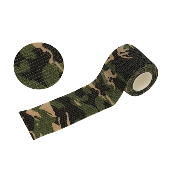 Kamouflage självhäftande bandage Grön