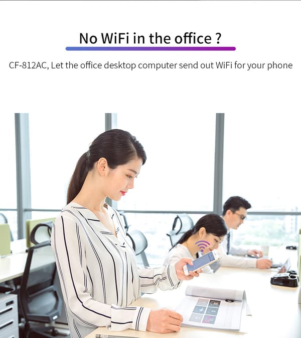 Trådlös WiFi-adapter - Svart