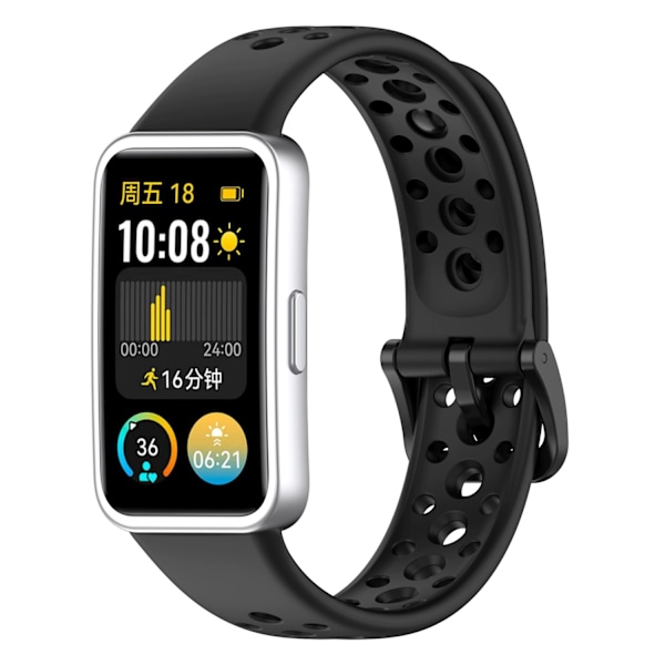 Kellon hihna Huawei Band 8 / 8 NFC / 9 / 9 NFC:lle Musta