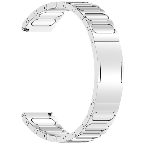 Titanium urrem til 22 mm Smartwatch Silver Folding Clasp Silver