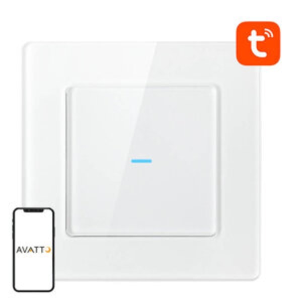 Älykäs valokytkin WiFi Avatto N-TS10-W1 1-suuntainen TUYA (valkoinen)