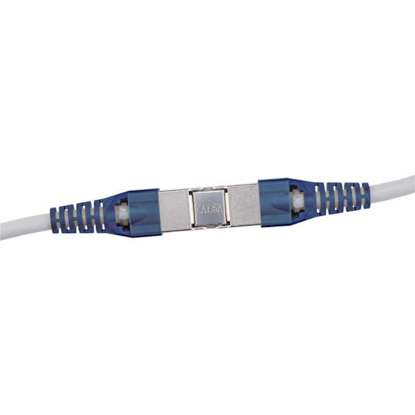 Værktøjsfrit kabelstik "Slim" CAT 6A, STP afskærmet