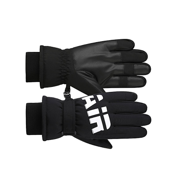 Varme skihandsker Sort