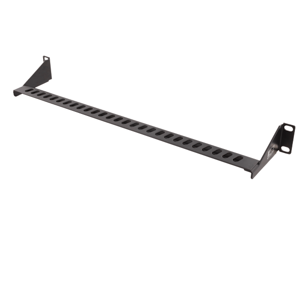 Cable support for 19" installation, 1U, black