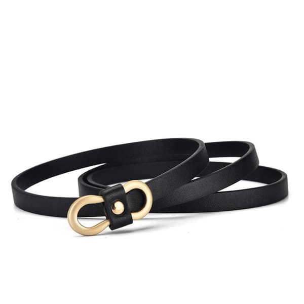 Elegant Glat Spænde Bælte (105cm) - Alsidig og Stilfuld Tilbehør Black Black