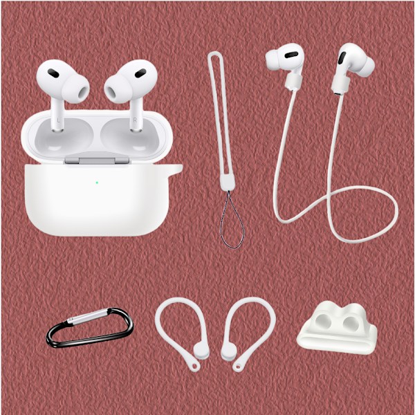 Seksdelt tilbehørssæt til Airpods Pro 2