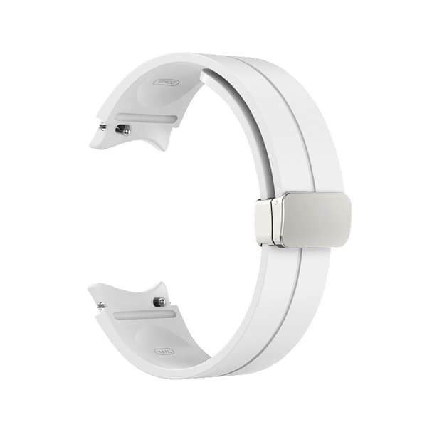 Silikoniranneke Samsung Galaxy Watch 5 Prolle White White