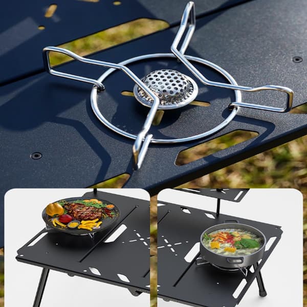 Bärbart hopfällbart bord i aluminiumlegering - Lättviktigt och hög lastkapacitet Green Green