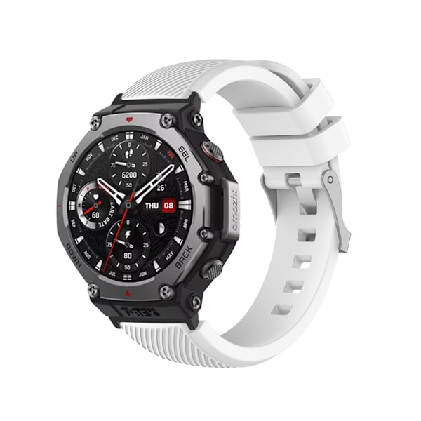 Silikone urrem til Amazfit T-Rex 3 Hvid
