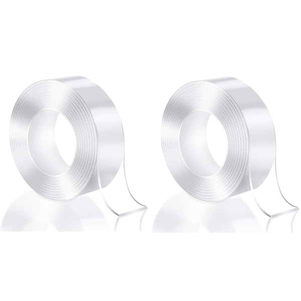 Återanvändbar dubbelhäftande nanotejp 5 m 2-pack