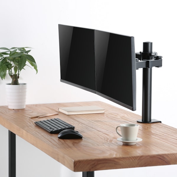 Monitorarm dubbel 17-32" 380mm