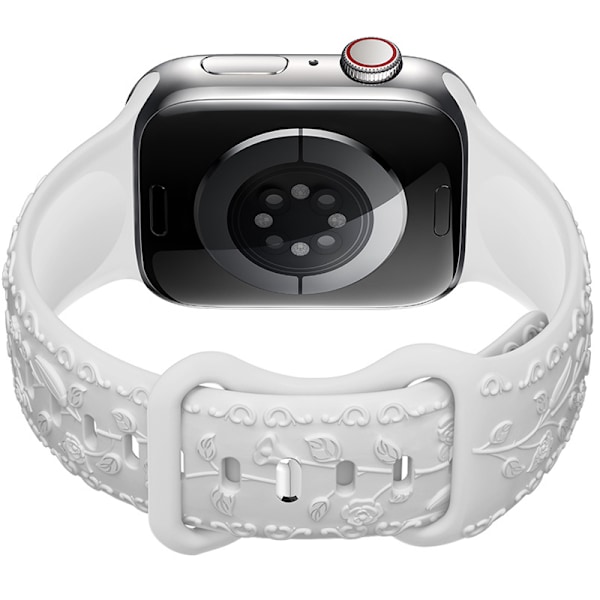 Silikonerem til Apple Watch Hvid 20 mm