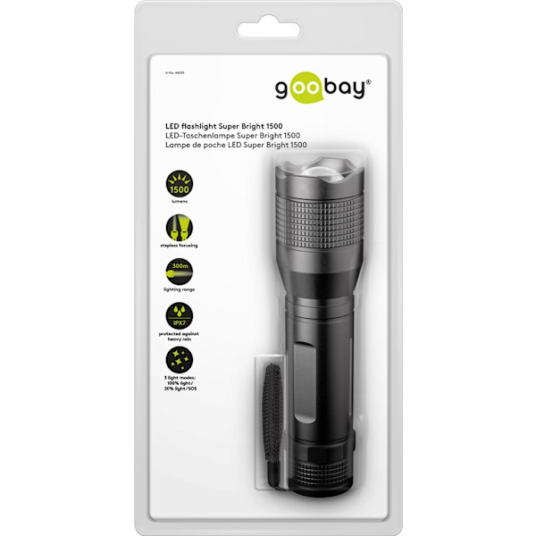 LED-lommelygte Super Bright 1500