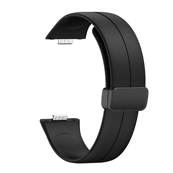 Silikonerem med magnetspænde til Huawei Fit 3 Sort
