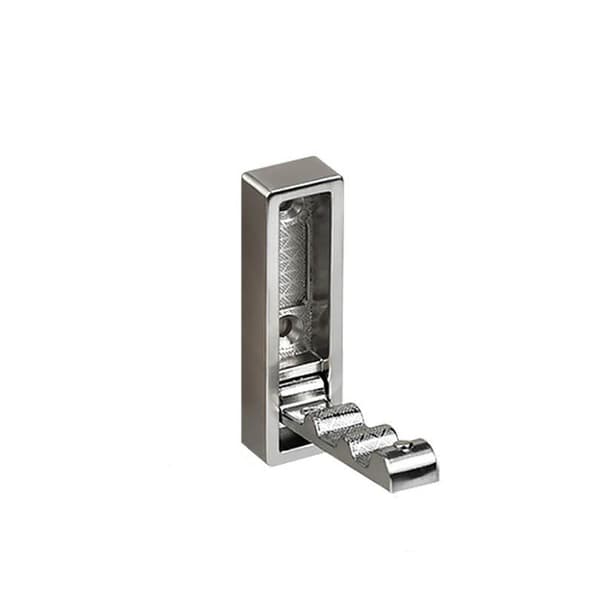 Vikbar Fyrkantig Krok - Borstad Nickel - Set om 2