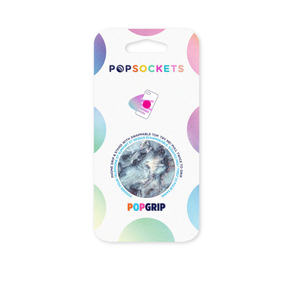 POPSOCKETS Blue Marble Avtagbart Grip med Ställfunktion
