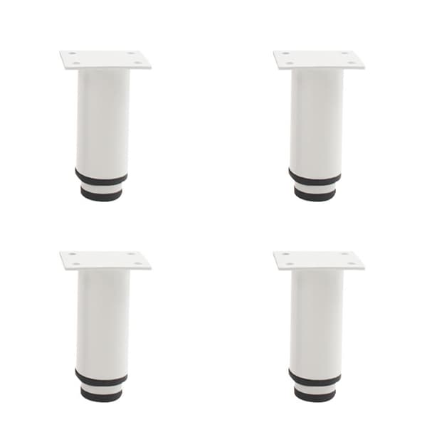 Justerbara möbelhöjare - Skåpsben 4-pack White M White M