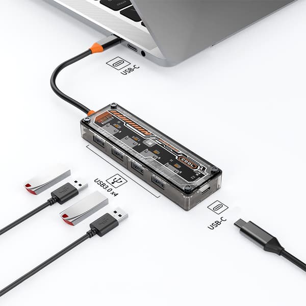 Dockingstation: Kompakt og kraftfuld USB-hub