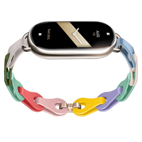 Silikoniranneke Xiaomi Band 8/9:lle Monivärinen 2
