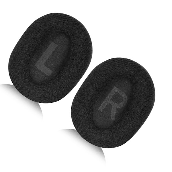 Sort velour ørepude til Logitech G PRO X (2 stk)