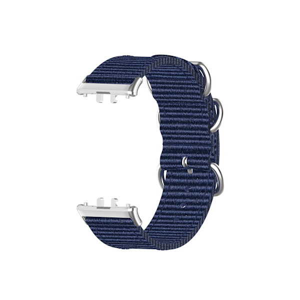 Samsung Fit3 SM-R390 Nylon Canvas -ranneke Musta + harmaa