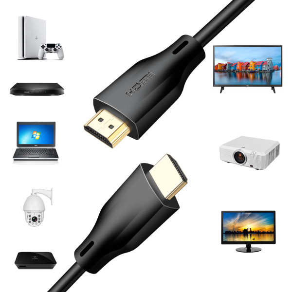 HDMI-kabel HDMI 2.1 8K 60Hz 4K 120Hz Svart 500 x 0.4 cm Svart 500 x 0.4 cm