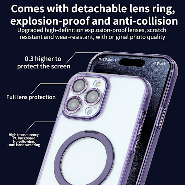 Iskunkestävä mobiilikotelo jalustalla iPhonelle iPhone 13 Hopea