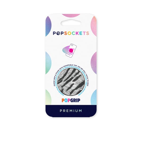 PopGrip PREMIUM Vegan Leather Zebra