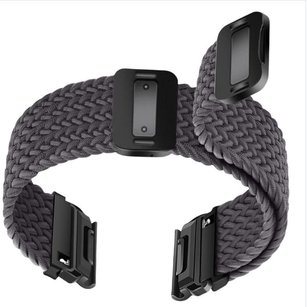 Snabbfäste Magnetiskt Spänne Elastisk Flätad Nylonrem kompatibelt med Garmin Fenix-serien Grey 26 mm Grey 26 mm