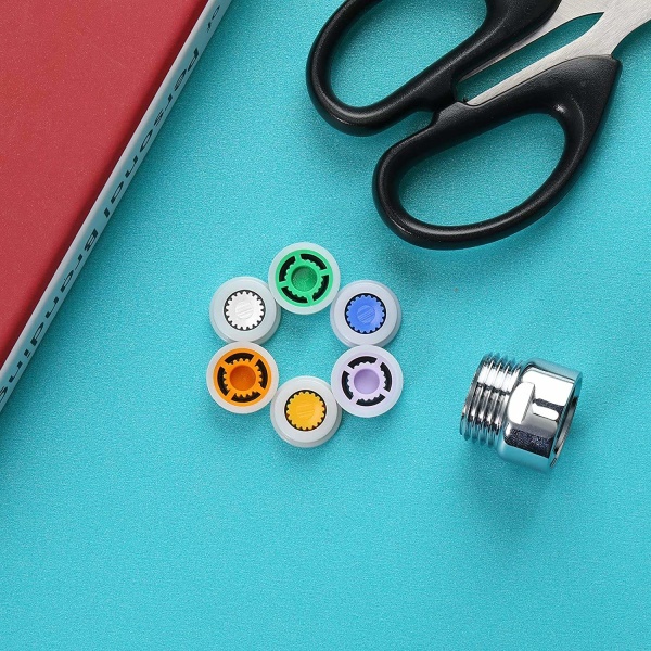 INF Vattensparande insatser för duschmunstycke 6-pack med adapter