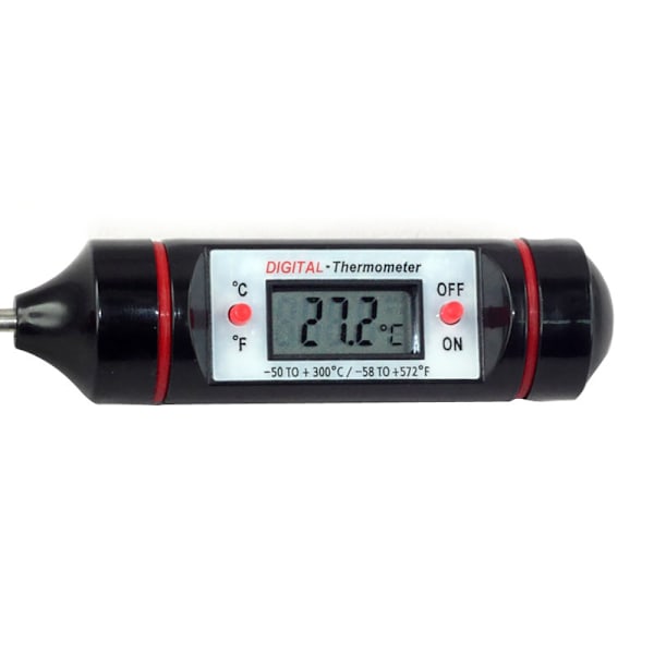 Fødevaretermometer til køkken og grill Black Black