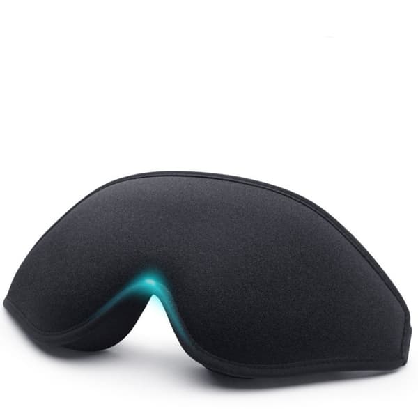 Mjuk 3D sovmask ögonmask för flygresor yoga vila Black Black