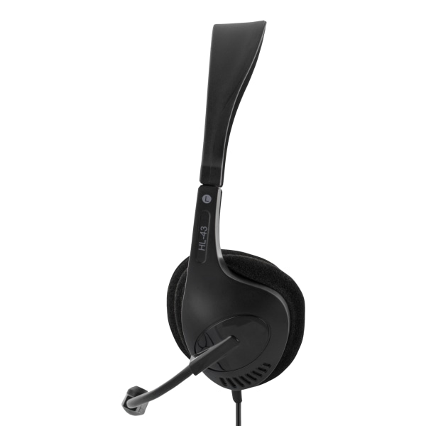Headset, surface-mounted, volume control on the cable, 2 x 3