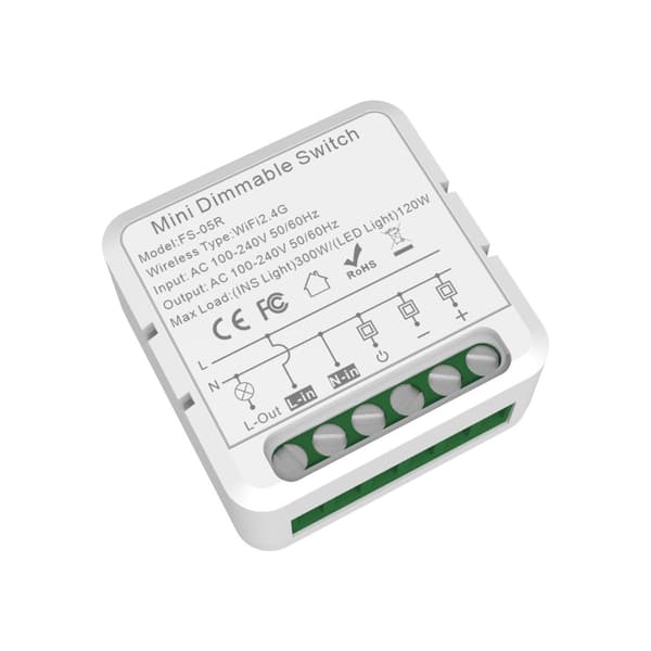 Smart WiFi Switch Module med 433MHz Fjärrkontroll & Röststyrning, kompatibelt med Amazon Alexa och Google Assistant