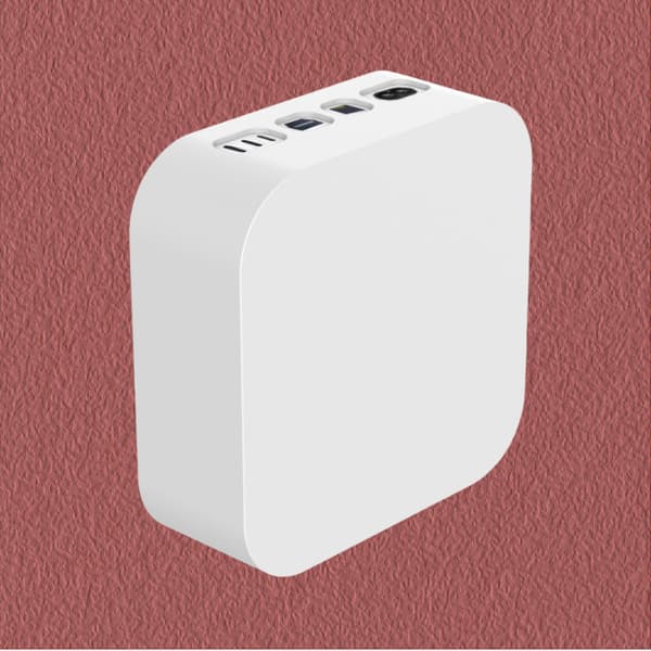 Elegant silikoneetui til Mac Mini M4/Pro White White